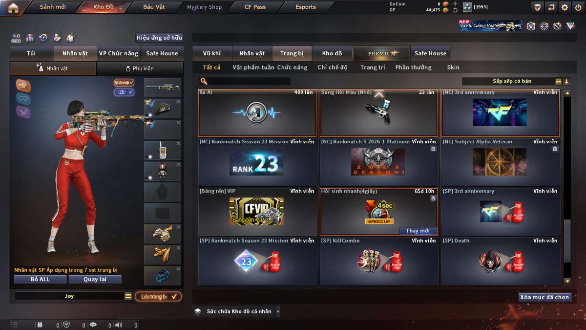 shop acc cf uy tin gia re